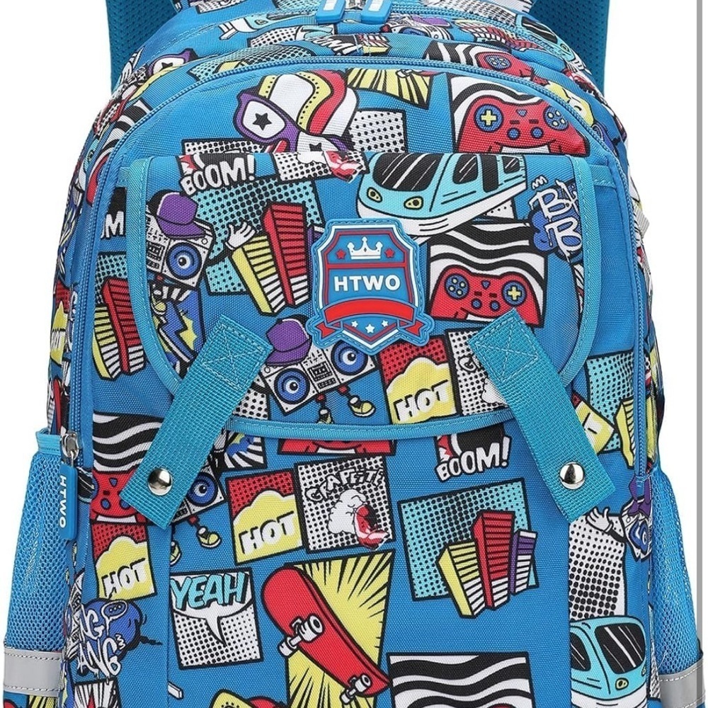 Colorful Graphic Backpack - Picture 3 of 7